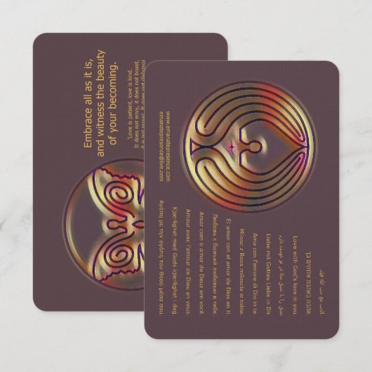 GODS LIEFDE - KAART (Voorkant / Achterkant)