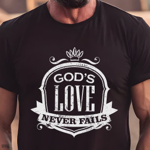 Gods liefde mislukt nooit Christelijk Tri-Blend Shirt