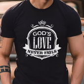 Gods liefde mislukt nooit Christelijk Tri-Blend Shirt