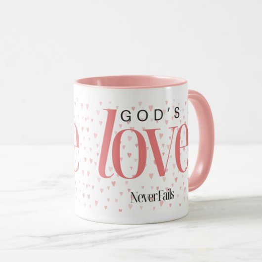 God's liefde mislukt nooit mok (Voorkant rechts)
