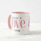 God's liefde mislukt nooit mok (Voorkant links)