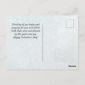 Gods liefde mislukt nooit Valentijnsdag Briefkaart (Achterkant)