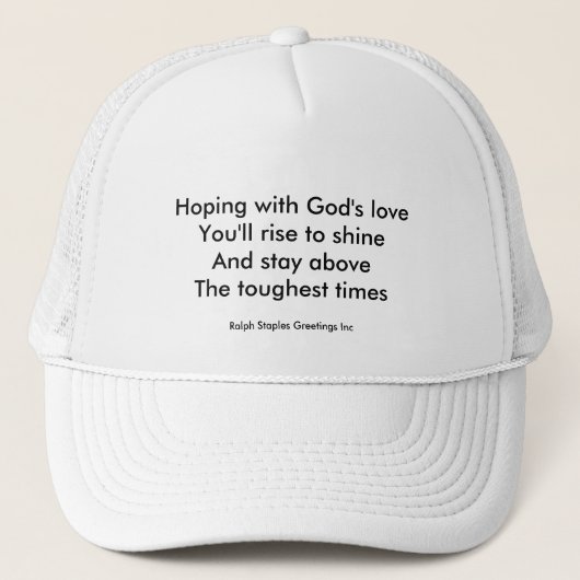 Gods liefde trucker pet (Voorkant)