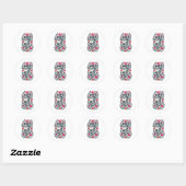 Gods liefde Valentijn geschenk Ronde Sticker (Vel)