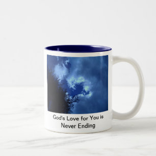 God's Liefde voor Jou is Eeuwig Beker Tweekleurige Koffiemok