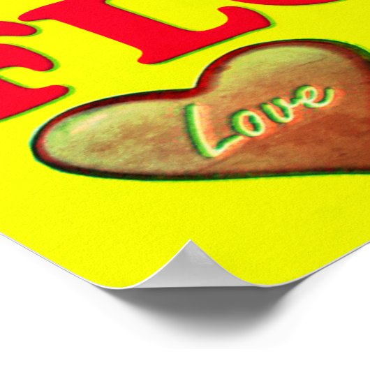 God's liefde wordt in ons hart gegoten. poster (Hoek)