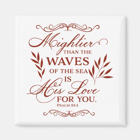 Gods liefdesbijbel Verse, inspirerend, gefragmente Magneet (Voorkant)