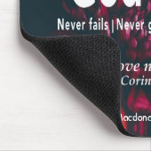 GOD'S LIEFT NOOIT 1 Cor 13:8 GEpersonaliseerd Muismat (Hoek)