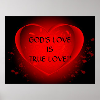 GOD'S LIEFT VAN ISTRUE LIVE!.. Religieuze posters