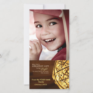 Gods Light Religieuze Christelijke kerstkaart