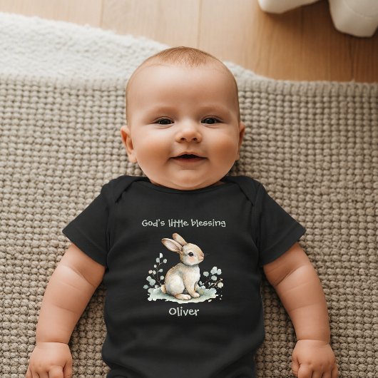 God's Little Blessing Bunny Pasgeboren Romper