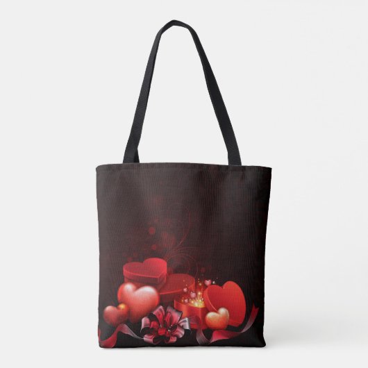 God's Love All-Over-Print Canvas tas, medium Tote Bag (Achterkant)