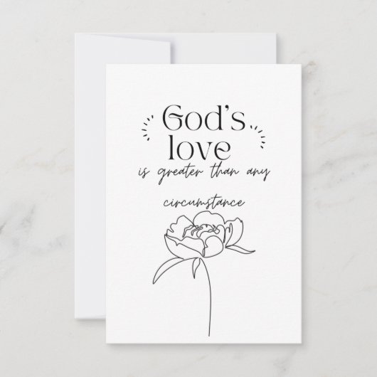 God's Love Bedankkaart (Voorkant)