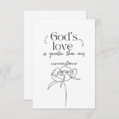 God's Love Bedankkaart (Voorkant / Achterkant)