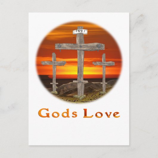 Gods Love Briefkaart (Voorkant)