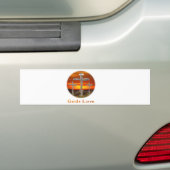 Gods Love Bumpersticker (Op auto)