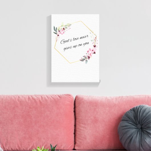 God's Love Canvas Afdruk (Insitu (Woonkamer))