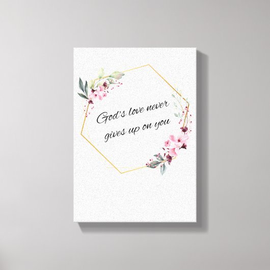 God's Love Canvas Afdruk (Voorkant)