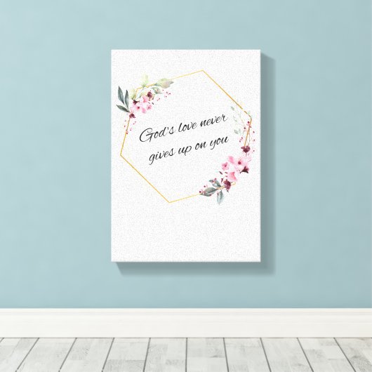 God's Love Canvas Afdruk (Insitu (Houten vloer))