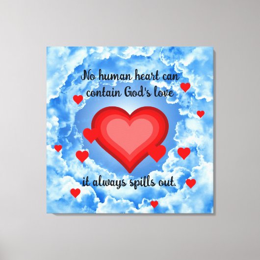 God's Love Canvas Afdruk (Voorkant)