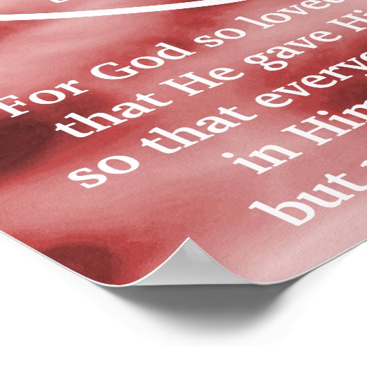 God's Love Gift Poster-Customize Poster (Hoek)