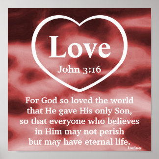 God's Love Gift Poster-Customize Poster