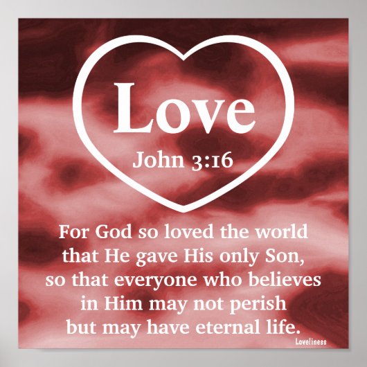 God's Love Gift Poster-Customize Poster (Voorkant)