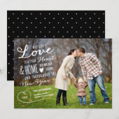 Gods Love Holiday Photo Card / Black Back Feestdagenkaart (Voorkant / Achterkant)