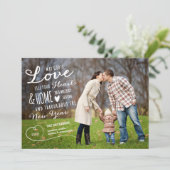 Gods Love Holiday Photo Card / Black Back Feestdagenkaart (Staand voorkant)