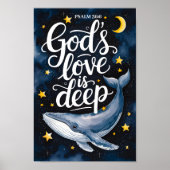 God's Love is een Christelijke muurschildering Poster (Voorkant)