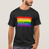 God's Love Is Fully Inclusive Christian Gay Pride T-shirt (Voorkant)