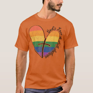 Gods Love is volledig inclusief LGBTQ Gay Pride Fl T-shirt