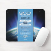 God's Love Mousepad - John 3:16 Bible Verse Muismat (Met muis)