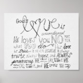 God's Love Poster (Voorkant)