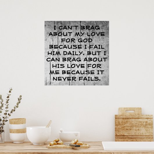 God's Love Poster (Keuken)