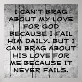 God's Love Poster (Voorkant)