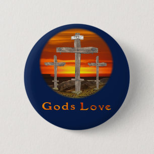 Gods Love Ronde Button 5,7 Cm