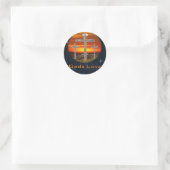 Gods Love Ronde Sticker (Tas)