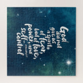 GOD's Love Spirit - NO FEAR - Bible Verse Legpuzzel (Horizontaal)