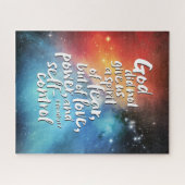 GOD's Love Spirit - NO FEAR - Bible Verse Legpuzzel (Horizontaal)