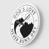 God's Love werkt nooit droog John 4:14 Bijbelversi Grote Klok (Hoek)