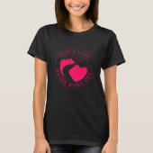 God's Love werkt nooit met de droog bijbel Verse J T-shirt (Voorkant)