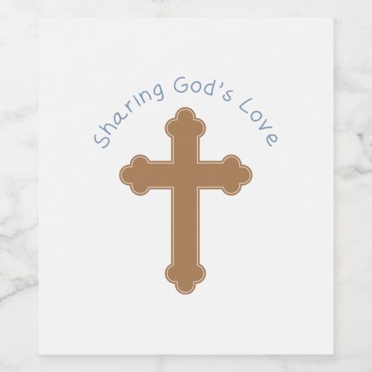 Gods Love Wijn Etiket (Enkel label)