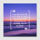 God's Macht: Heilige Geest Ocean Magnet Kaart (Voorkant)