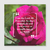 God's macht: Heilige Geziene Roze Roze Kaart (Voorkant)