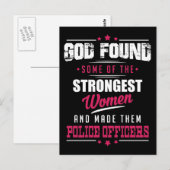Gods made Police Officers Hilarious Profession Dsg Briefkaart (Voorkant / Achterkant)