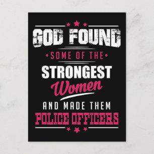 Gods made Police Officers Hilarious Profession Dsg Briefkaart