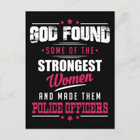 Gods made Police Officers Hilarious Profession Dsg Briefkaart (Voorkant)