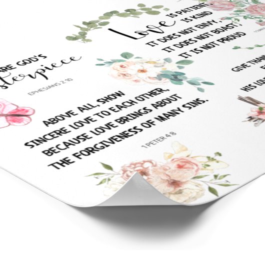 God's Masterpiece Bible Verse Inspirational Phrase Poster (Hoek)