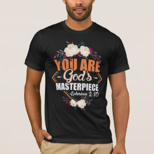 Gods Masterstuk Ephesians 2:10 Bijbelverse T-shirt